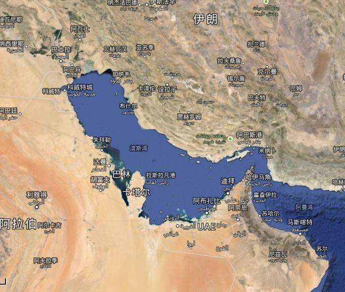 波斯湾在哪（阿拉伯湾气候特征地图）
