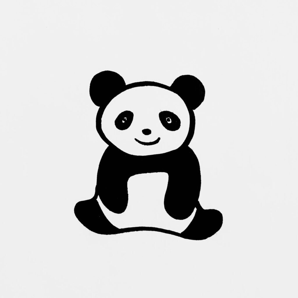 简笔画大熊猫该怎么画_简笔画大熊猫的绘画步骤
