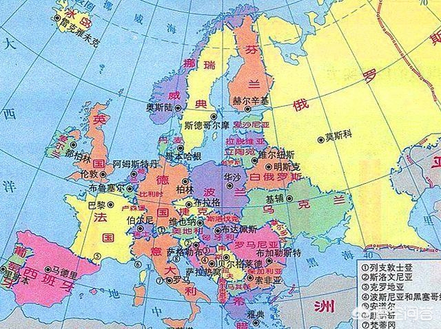 欧洲有哪些国家_欧洲国家的分布概况