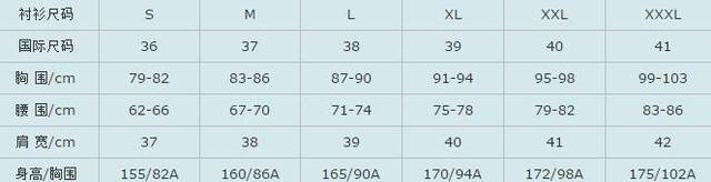 西装尺码跟平时休闲尺码差多少(男士西装尺码对照表中国)