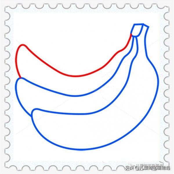 如何画香蕉_香蕉简笔画教程