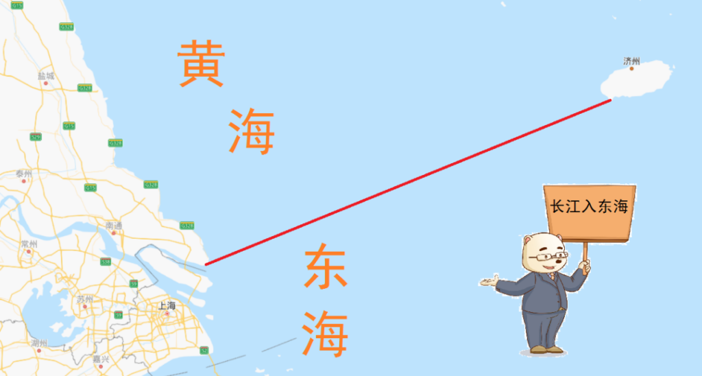 长江汇入的是什么海_长江入海口北岸的纬度