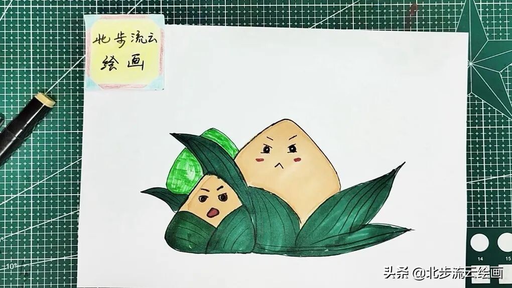 粽子怎么画_粽子简笔画技巧