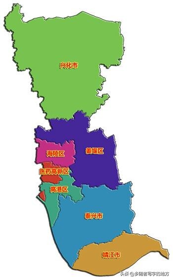 泰州属于哪个省_泰州的分布和面积