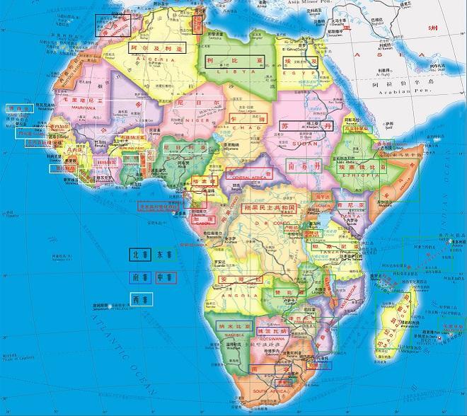 非洲有哪些国家_非洲地区的划分概况