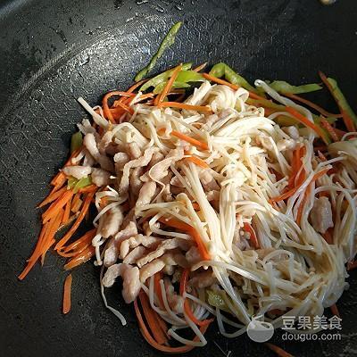 如何做金针菇炒肉丝_金针菇炒肉丝的做法步骤