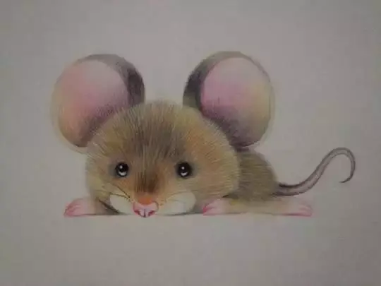 老鼠怎么画_老鼠的彩铅绘画步骤