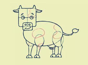 奶牛的简笔画怎么画_奶牛的简笔画教程