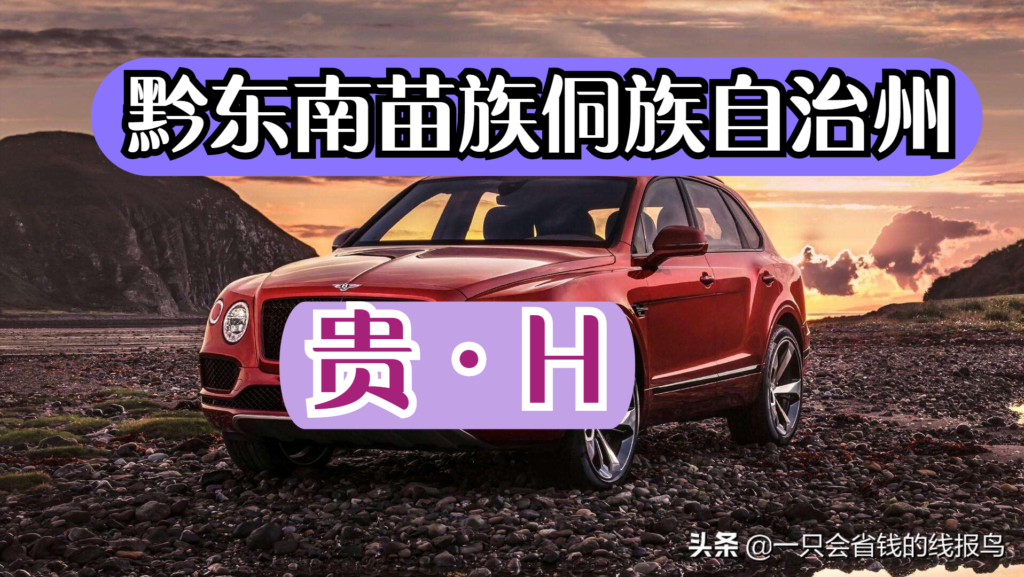 贵州车牌按照什么排的_贵州车牌号排序的依据