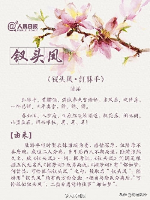 词牌名有哪些，词牌名格式大全及示例