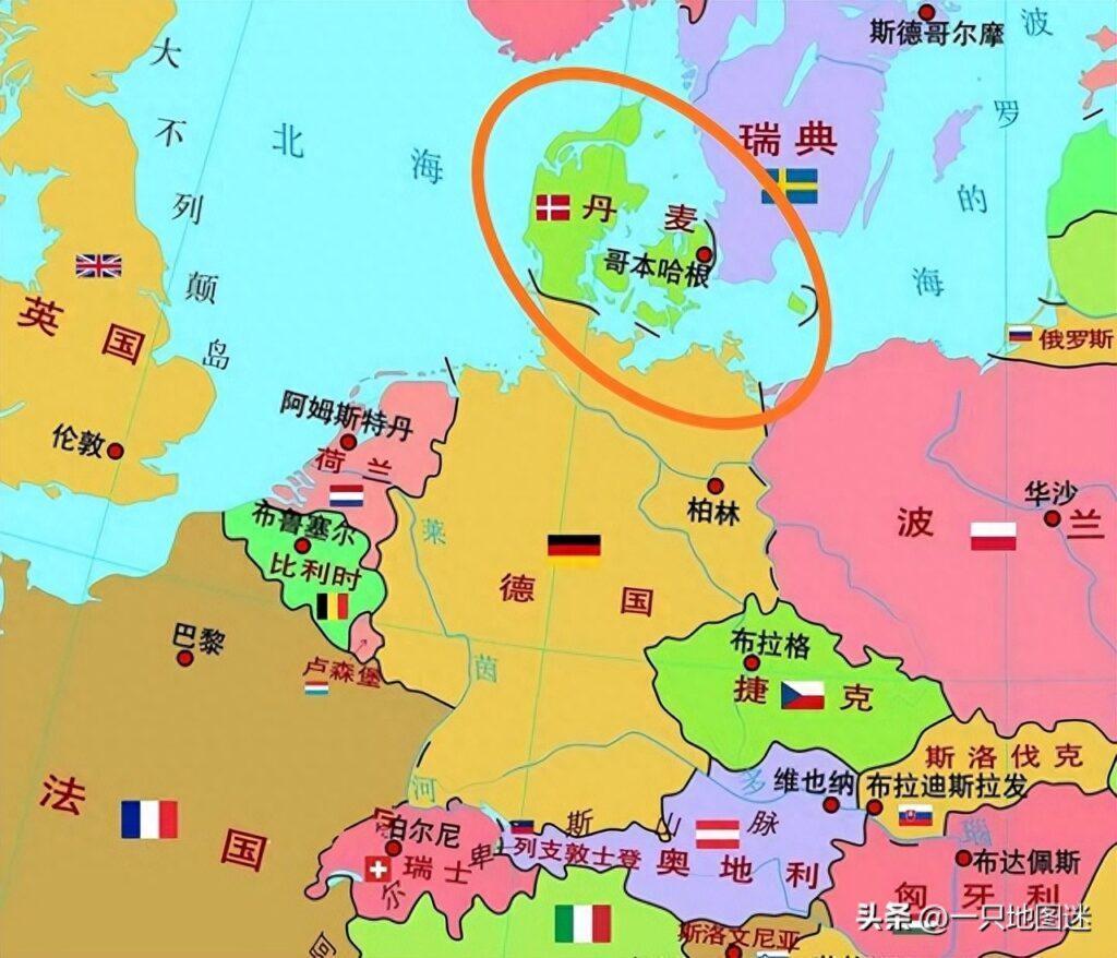 丹麦的国土面积是多少，丹麦面积相当中国哪里