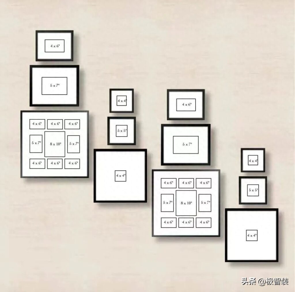 照片墙怎么挂好看，好看的照片墙造型大全