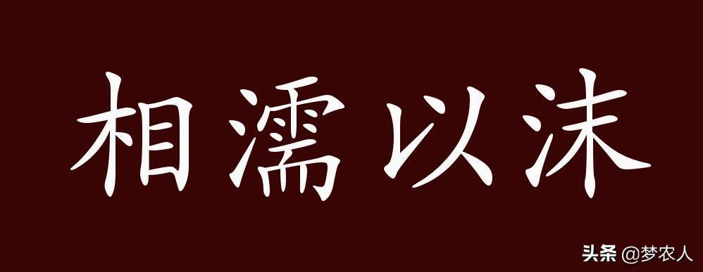 相濡以沫出自哪里，相濡以沫典故出处