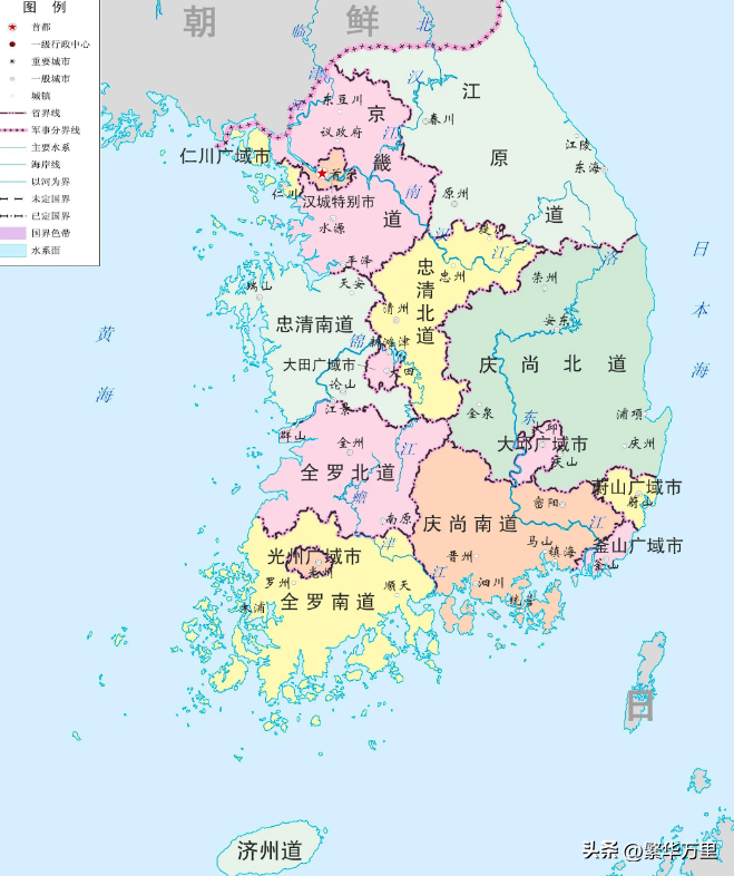 韩国人口有多少，韩国和哪个省一样大